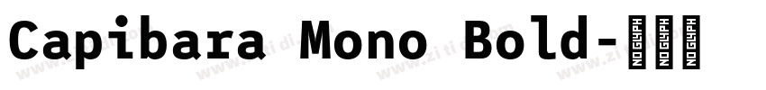 Capibara Mono Bold字体转换